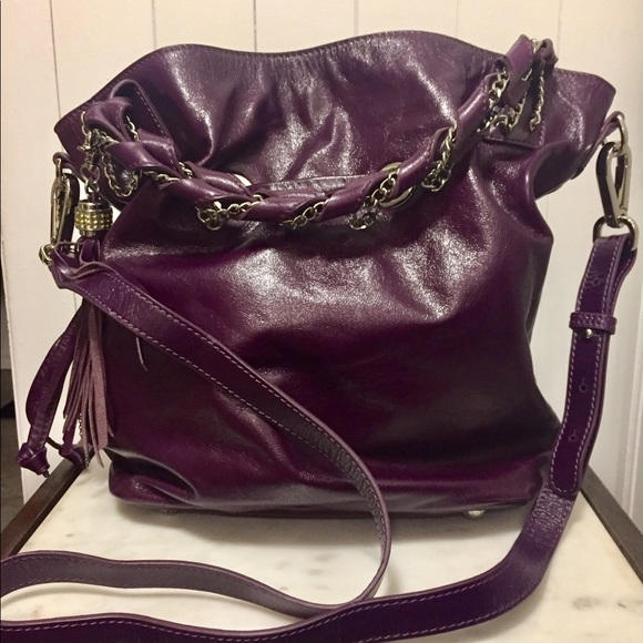 Dissona Purple leather bag.